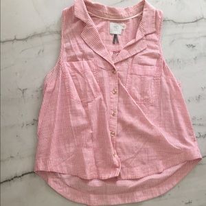 Anthropology Stripped Blouse